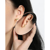 925 Silver Stud Earrings Geometric TLE2193