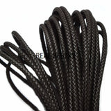 5mm Brown Braided Leather Cord for Jewelry Making