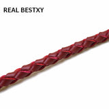 6mm Braided Leather Cord for DIY Jewelry Making