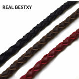 6mm Braided Leather Cord for DIY Jewelry Making