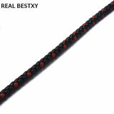 6mm Napa Leather Cord Red for Bracelet Making