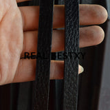 5m Flat Leather Cords with Litchi Pattern for Bracelets