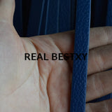 5m/lot 10*3mm Litchi Pattern Flat Leather Cords for Bracelets