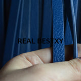 5m/lot 10*3mm Litchi Pattern Flat Leather Cords for Bracelets