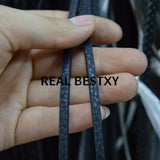 5m/lot 5*3mm Flat Leather Strips for Jewelry Making