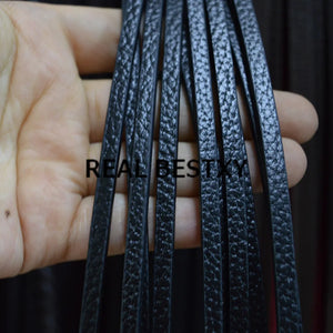 5m 5*3mm Leather Strings for Jewelry Making with Pattern