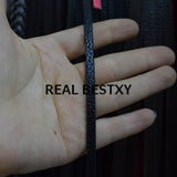 5m 5*3mm Leather Strings for Jewelry Making with Pattern