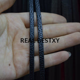 5m 5*3mm Leather Strings for Jewelry Making with Pattern