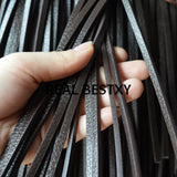 5m 5*3mm Brown Flat Leather Threads for Jewelry Making