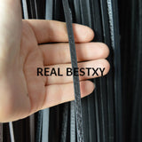 5m 6*3mm Flat Leather Strings for Jewelry Making