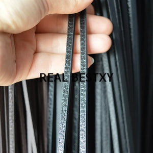 5m 6*3mm Flat Leather Strings for Jewelry Making