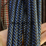 5m Braided Silk Leather Rope Cord for DIY Bracelet Jewelry Making