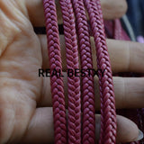 5m Braided Leather Cord DIY Pigtail String Packing Rope