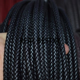 5m Fiber Leather Cord for DIY Jewelry Bracelets - 5mm Braided Leather Cords