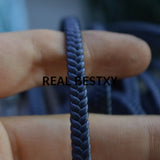 5m Braided Leather Cord DIY Pigtail Leather Rope String Jewelry Findings