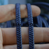 5m Braided Leather Cord DIY Pigtail Leather Rope String Jewelry Findings