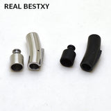 Stainless Steel 6mm Hole Clasps Buckles for Leather Bracelet DIY