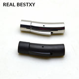 Stainless Steel 6mm Hole Clasps Buckles for Leather Bracelet DIY