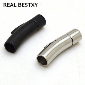 Stainless Steel 6mm Hole Clasps Buckles for Leather Bracelet DIY