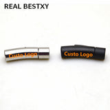 Stainless Steel 6mm Hole Clasps Buckles for Leather Bracelet DIY
