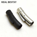 Stainless Steel 6mm Hole Clasps Buckles for Leather Bracelet DIY