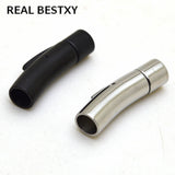 Stainless Steel 6mm Hole Clasps Buckles for Leather Bracelet DIY