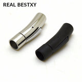 Stainless Steel 6mm Hole Clasps Buckles for Leather Bracelet DIY