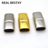 5pc Stainless Steel Big Hole Magnet Clasp Bracelet DIY