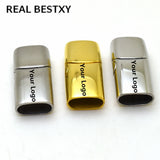 5pc Stainless Steel Big Hole Magnet Clasp Bracelet DIY