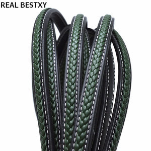 Flat Leather Cord Braid Pattern Rope Jewelry Making Bracelet Materials