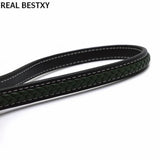 Flat Leather Cord Braid Pattern Rope Jewelry Making Bracelet Materials