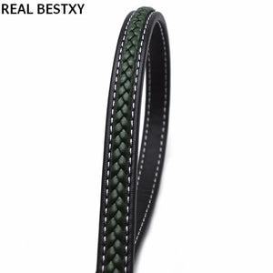 Flat Leather Cord Braid Pattern Rope Jewelry Making Bracelet Materials