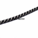 6mm Leather Cords Steel Thread for Bracelets DIY