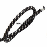 6mm Leather Cords Steel Thread for Bracelets DIY