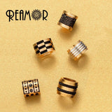 10pcs 6mm Stainless Steel Spacer Beads For DIY Bracelet