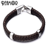 10pcs Stainless Steel 6/5mm Spacer Metal Beads For Leather Bracelet DIY