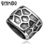 12*6mm 316l Stainless Steel Turtle Crack Big Hole Beads For Leather Bracelet