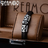 12*6mm 316L Stainless Steel X Cross Square Hole Spacer Beads for Men Bracelet