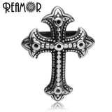 12*6mm Antique Stainless Steel Cross Spacer Charm Beads for DIY Jewelry Making