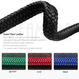 REAMOR 12*6mm Wide Leather Cord for Jewelry Making