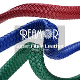 REAMOR 12*6mm Wide Leather Cord for Jewelry Making