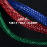 REAMOR 12*6mm Wide Leather Cord for Jewelry Making