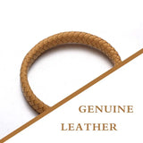 REAMOR 1m Flat Leather Cord For Jewelry Making Bracelet