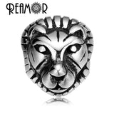 316L Stainless steel Lion Head Beads Charms for Bracelet Making