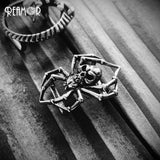 Punk Stainless Steel Zircon Sun Skull Spider Beads DIY Bracelet Jewelry Findings