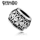 316L Stainless Steel Symbol Spacer Charm Beads For DIY Bracelet
