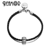 316L Stainless Steel Symbol Spacer Charm Beads For DIY Bracelet