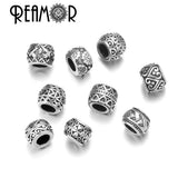 316L Stainless Steel Symbol Spacer Charm Beads For DIY Bracelet
