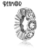 316L Stainless Steel Crystal Basic Heart Spacer Charm Beads