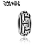 316L Stainless Steel Totem Symbol Beads Spacer Charm European Style Beads